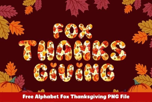 Bring Autumn Warmth to Your Projects with Fox Thanksgiving Fonts