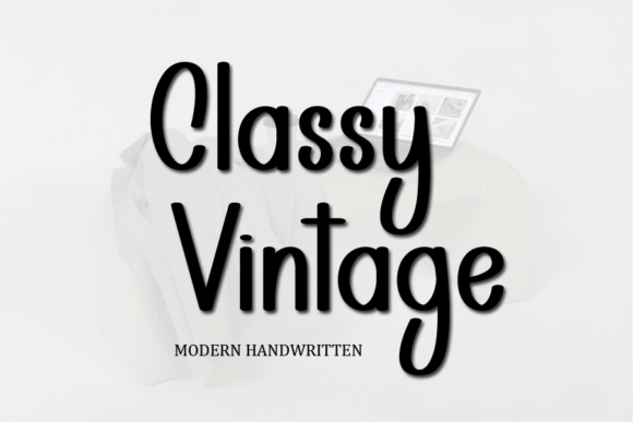 Classy Vintage: A Handwritten Font for Timeless Design