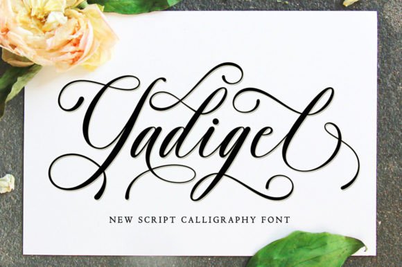 Discover Gadigel: A Script Font for Elegant Design Projects