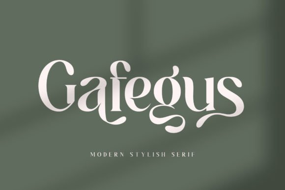 Discover Gafegus: A Serif Typeface for Elegant Design