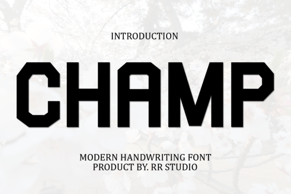 Discovering Champ: A Handwritten Font for Authentic Design