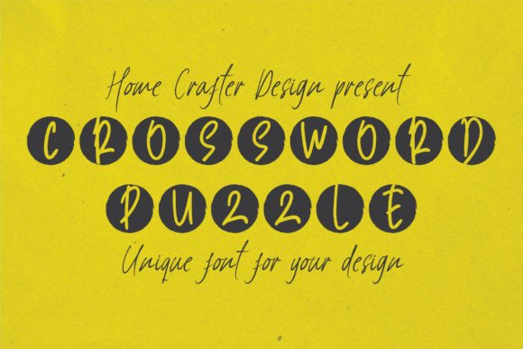 Discovering the Playful Charm of Crossword Puzzle Typeface