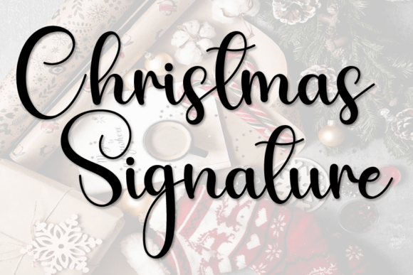 The Artistic Flow of Christmas Signature